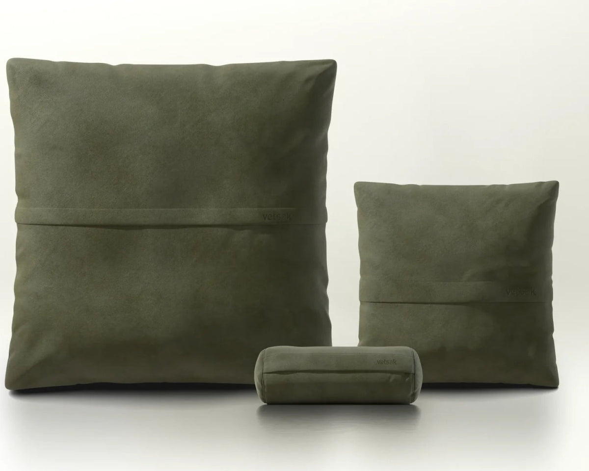 Vetsak - Kissen SET 2 - vetsak-pillow-set02-Leather-Olive | Homestorys