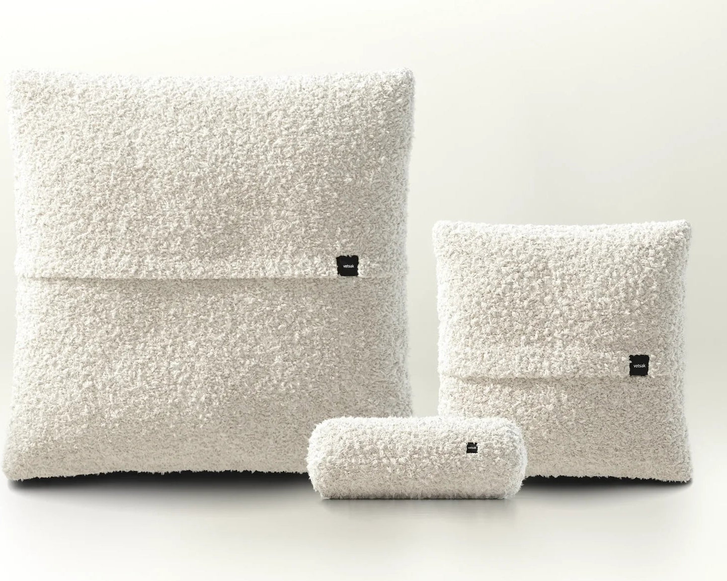 Cremefarbenes Doodle Kissen Set 2 von Vetsak – weich, gemütlich, zeitlos