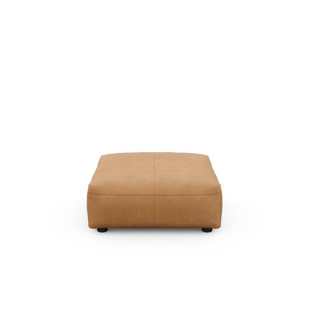 Vetsak Sitzelement 84x84 cm in Braun – Echtleder-Modul für individuelle Sofa-Arrangements