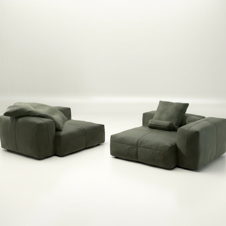 Vetsak - Modulares Gartensofa SET 02 - vetsak-modulsofa-set02-Pique-Creme-M | Homestorys