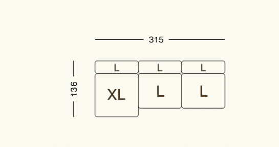 Vetsak - Modulares Sofa SET 04 - | Homestorys