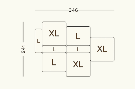 Vetsak - Modulares Sofa SET 09 - | Homestorys