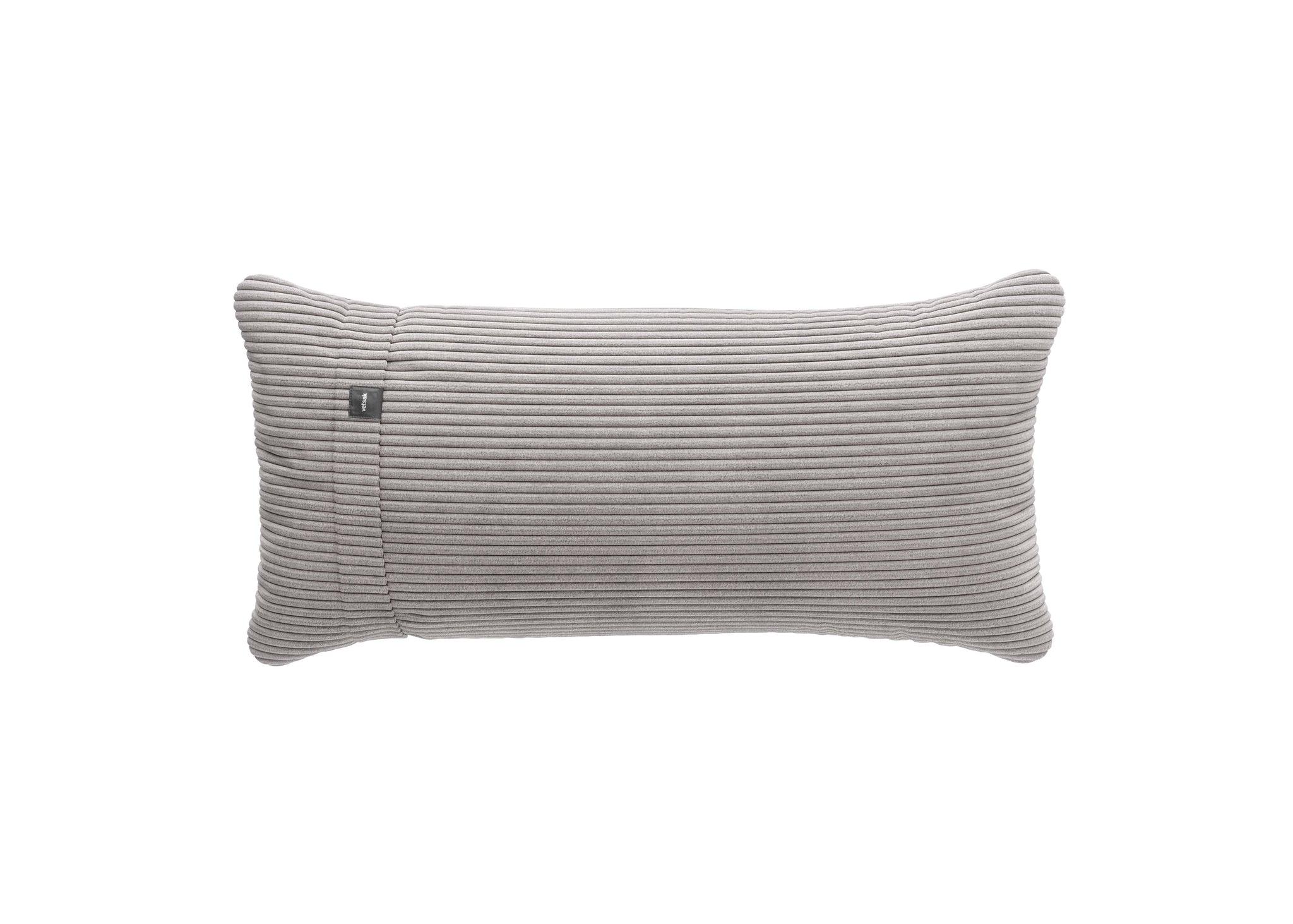 Vetsak Kissen PILLOW in Cord Velours Platinum – gemütliches Designkissen mit weicher Rippstruktur für stilvolle Wohnräume