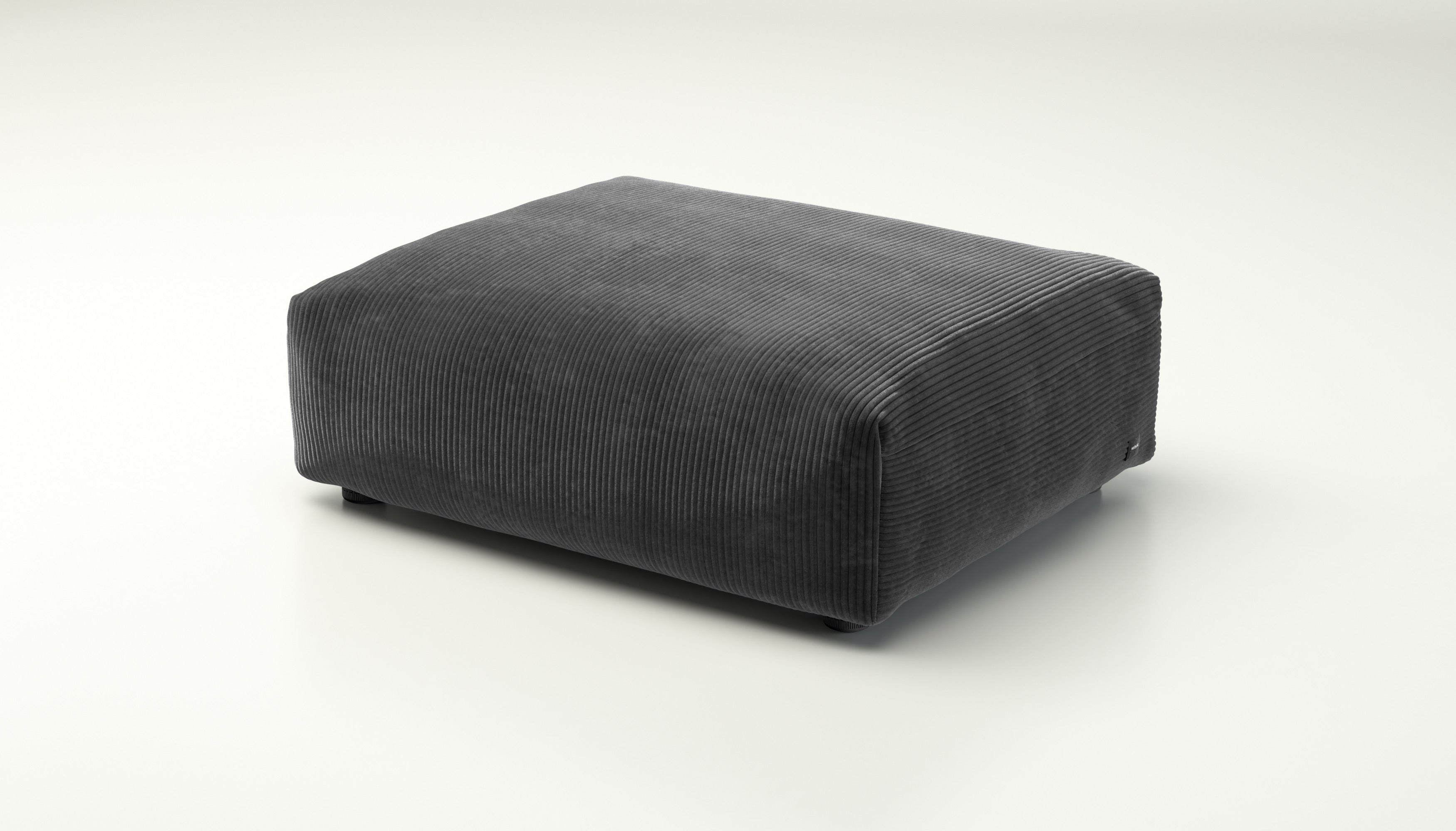 Sitzmodul Vetsak Large 105x84 cm Cord Velour Dark Grey – dunkel & urban