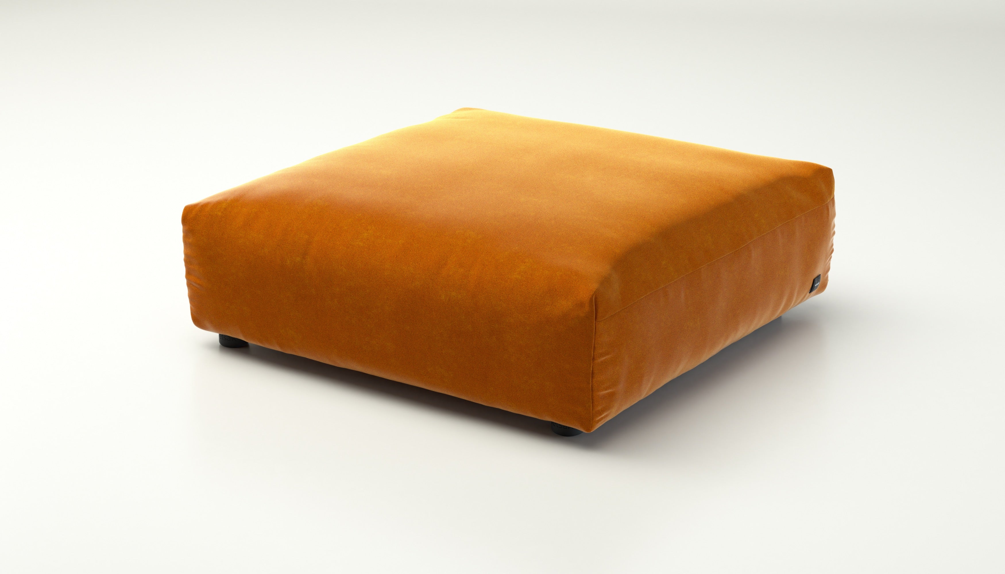 XL Sitzmodul 105x105 cm in Suave Orange Blaze – auffällig & modern