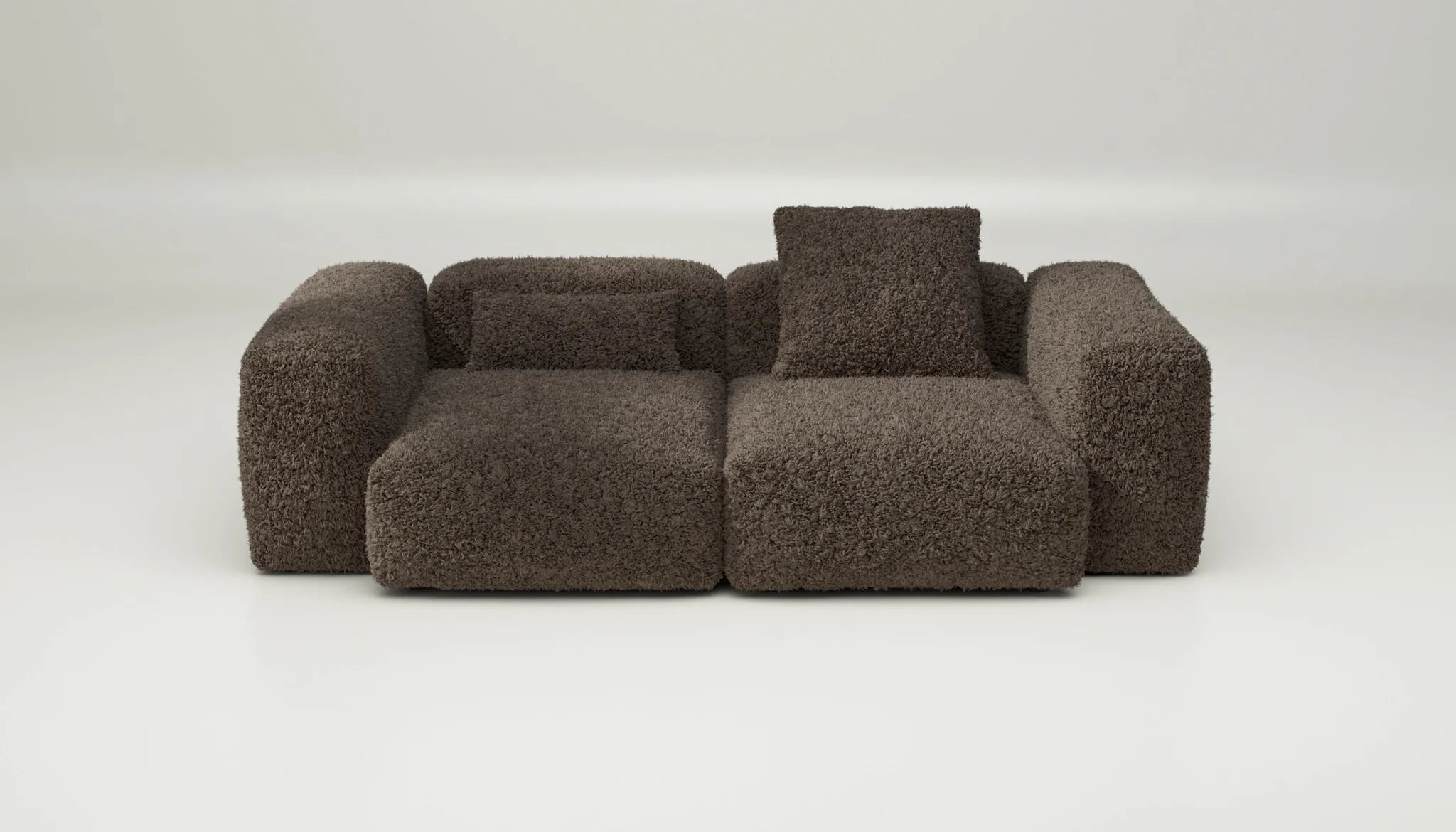 Doodle Cacao Sofa SET 02 M mit Kissen – gemütliches Vetsak Modul mit weichem Griff