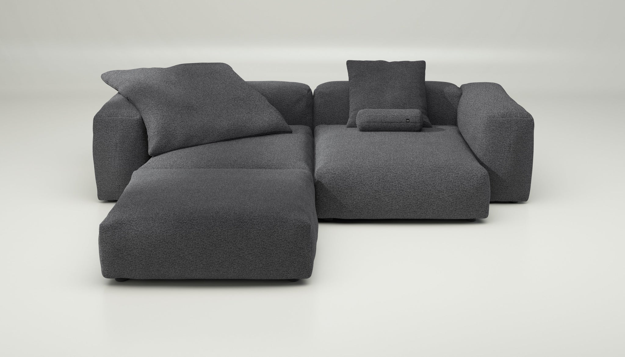 Sofa Loop Loop Anthracite mit Kissen – Vetsak SET 03 für elegante Lounges