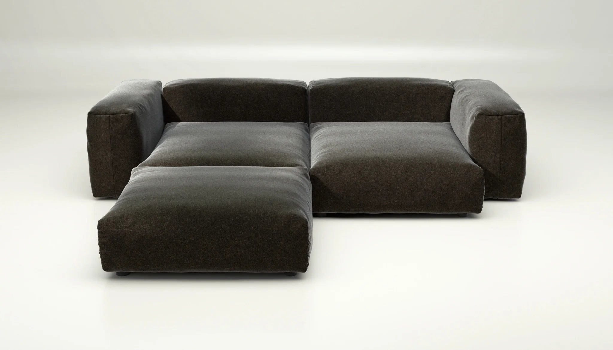 Suave Anthracite Sofa Vetsak – SET 03 in dunklem Grau für urbanen Stil
