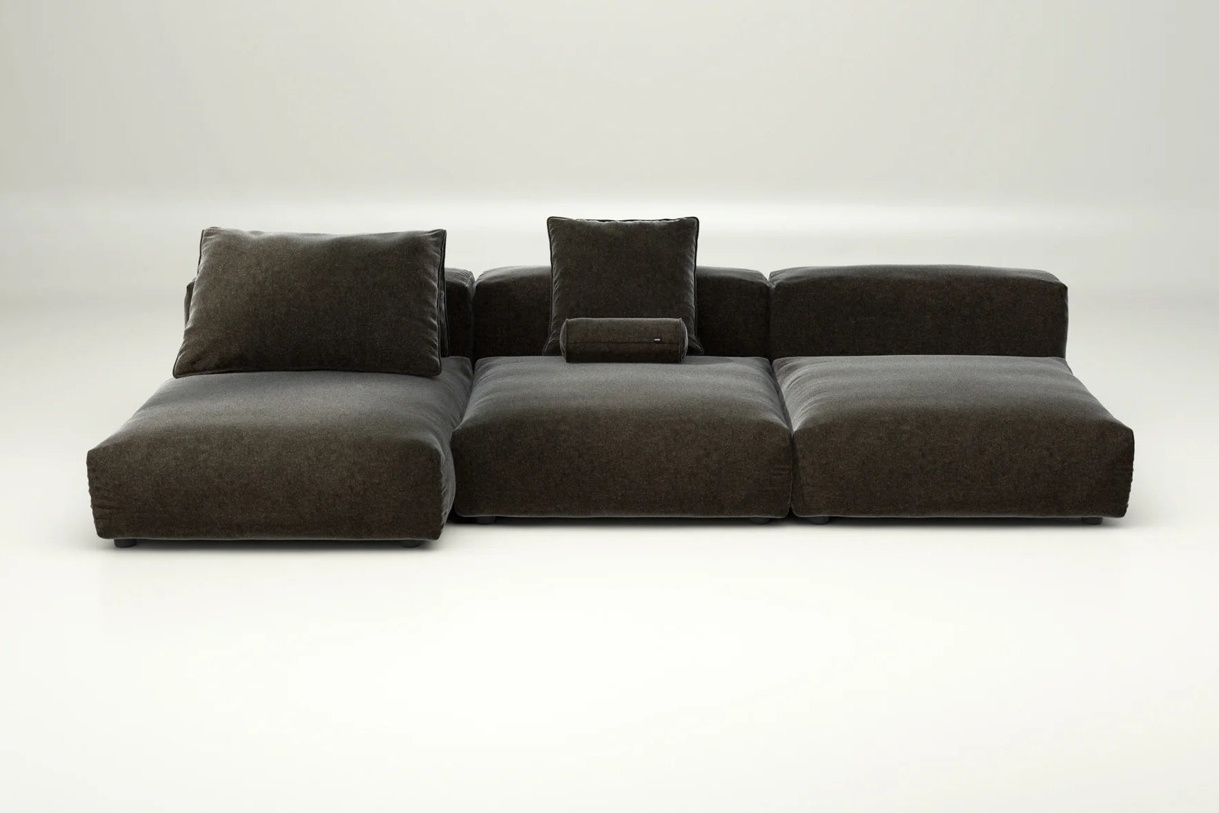 Vetsak Sofa 04 in Anthracite – mit Kissenset, graues Wohlfühlsofa für urbane Wohnräume