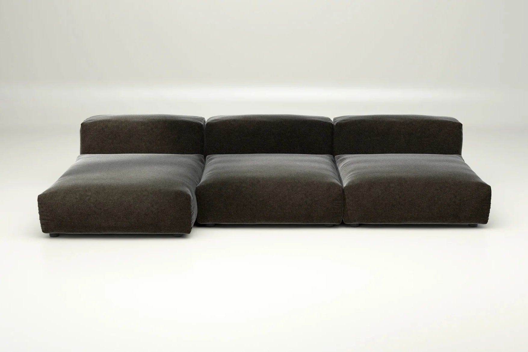 Suave Anthracite auf Sofa Set 04 – ohne Kissen, grauer Klassiker für zeitloses Interior