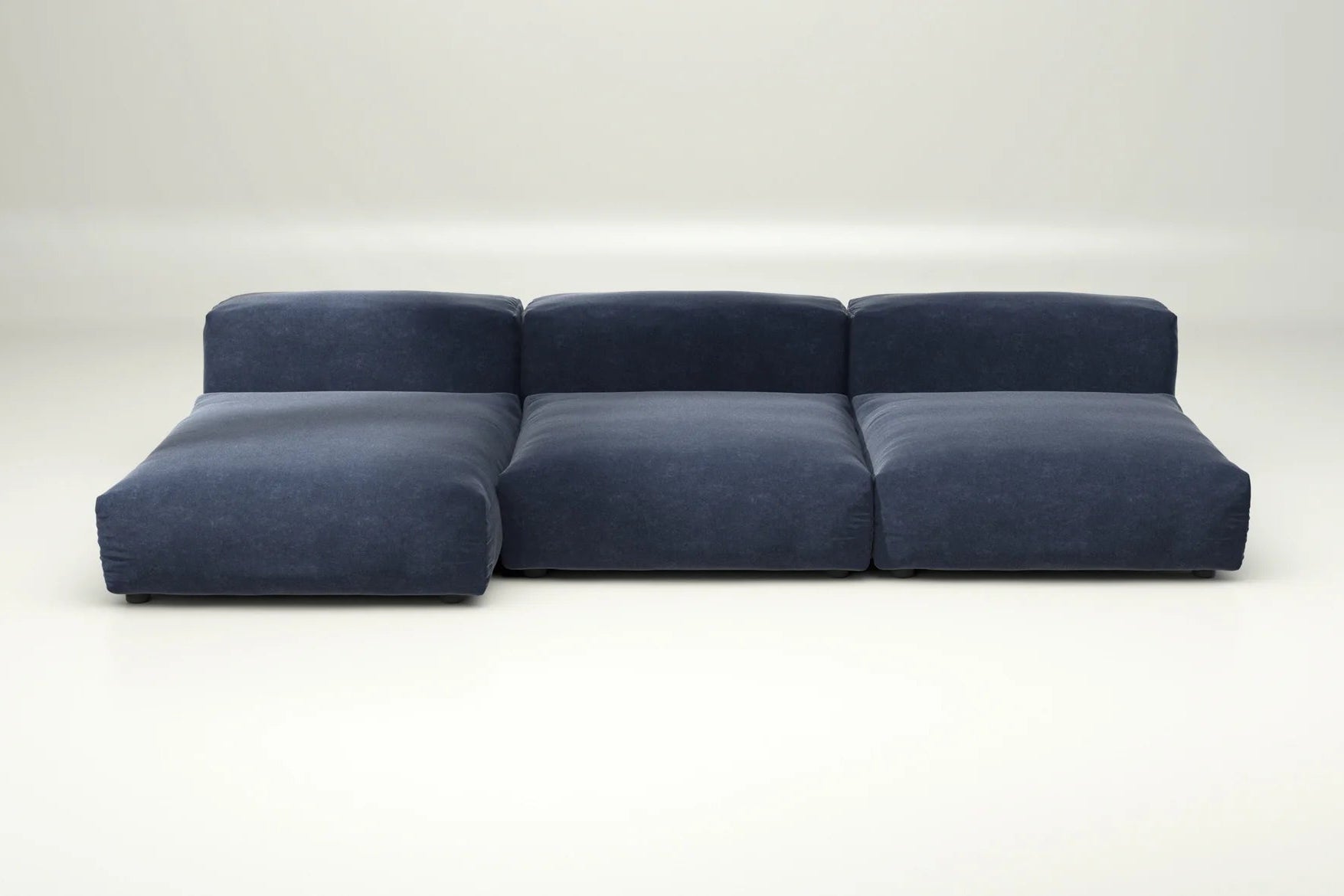 Sofa Set 04 in Suave Navy – ohne Kissen, tiefblauer Farbton für klare Linien mit maritimem Touch