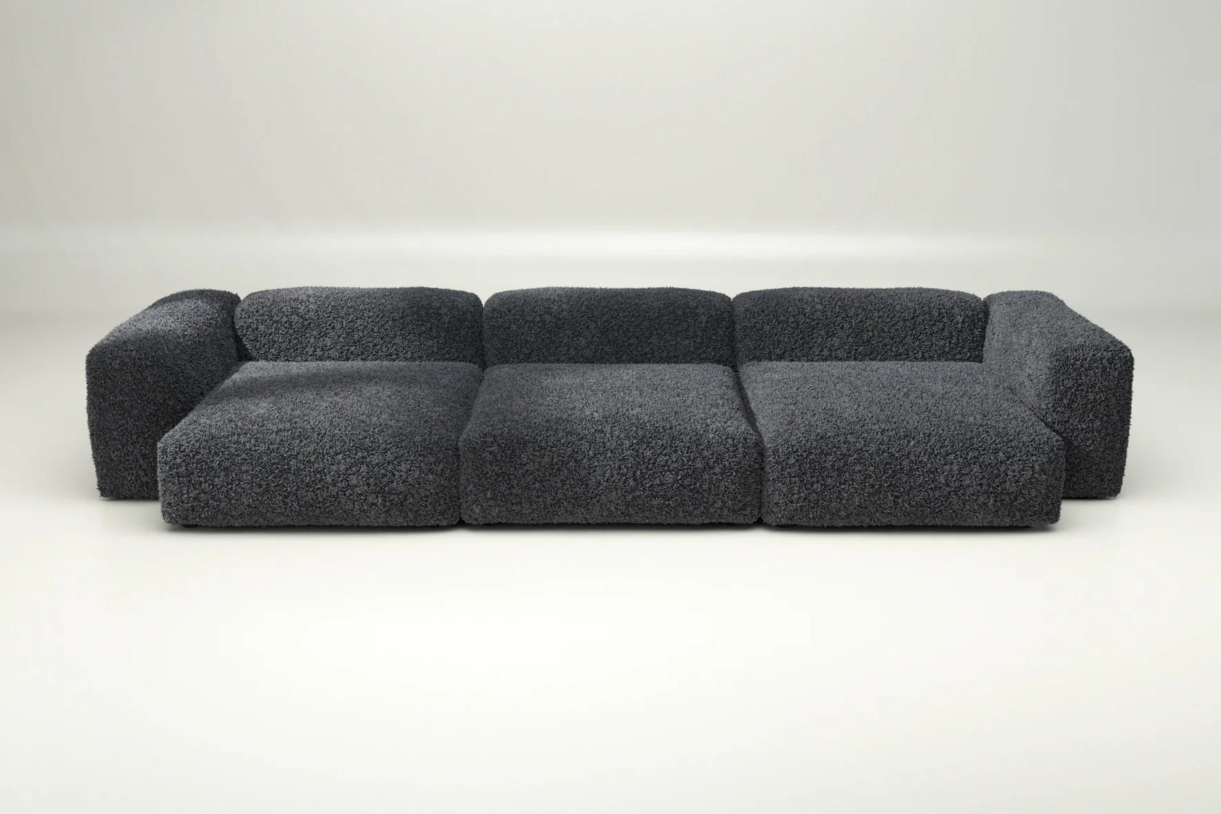 Vetsak Sofa Set 05 in Doodle Dark Grey – ohne Kissenset, strukturierter Grauton mit modernem Charakter für urbane Einrichtung
