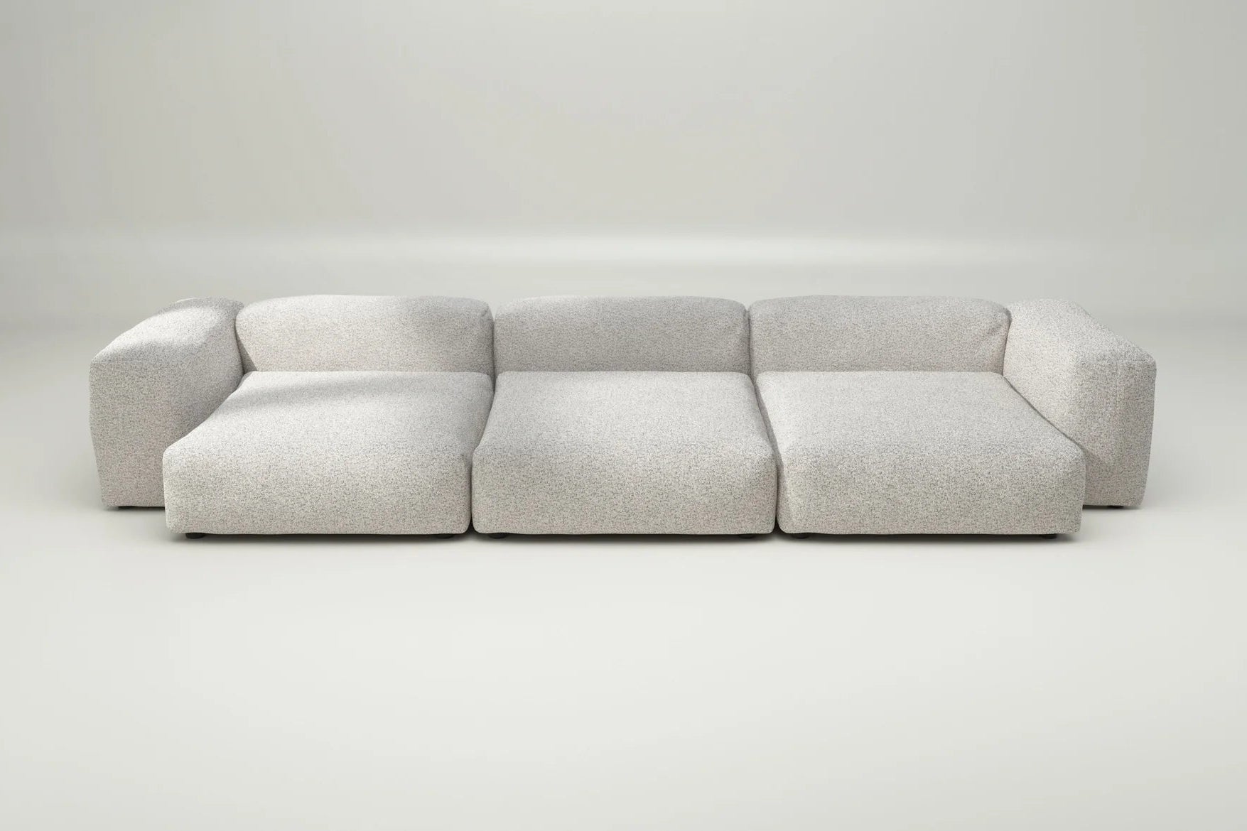 Loop Loop Bounty auf Vetsak Sofa Set 05 – ohne Kissen, texturiertes Beige für helle, natürliche Wohnwelten