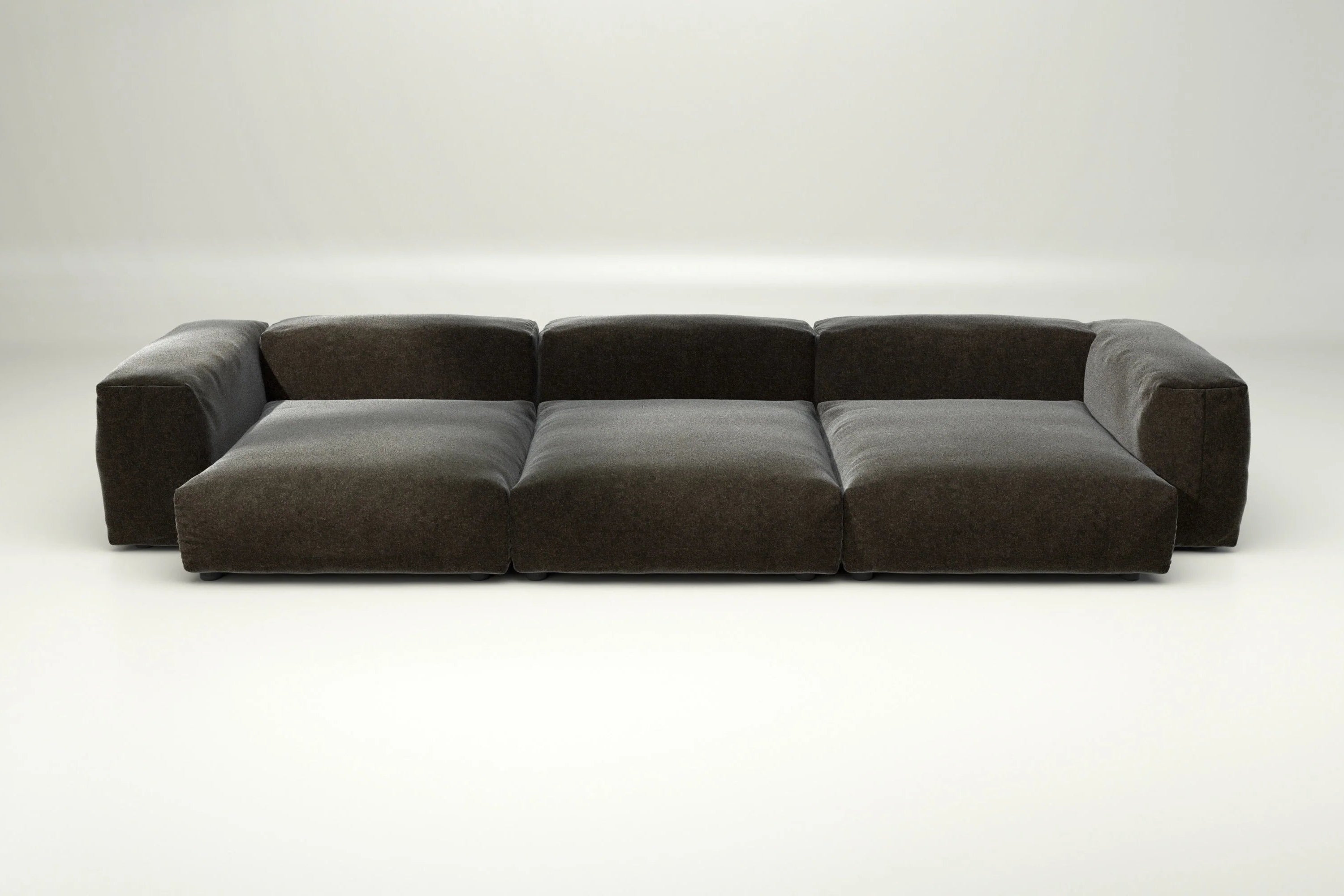 Sofa Set 05 in Suave Anthracite von Vetsak – ohne Kissen, grauer Industrial-Charme für urbane Wohnträume