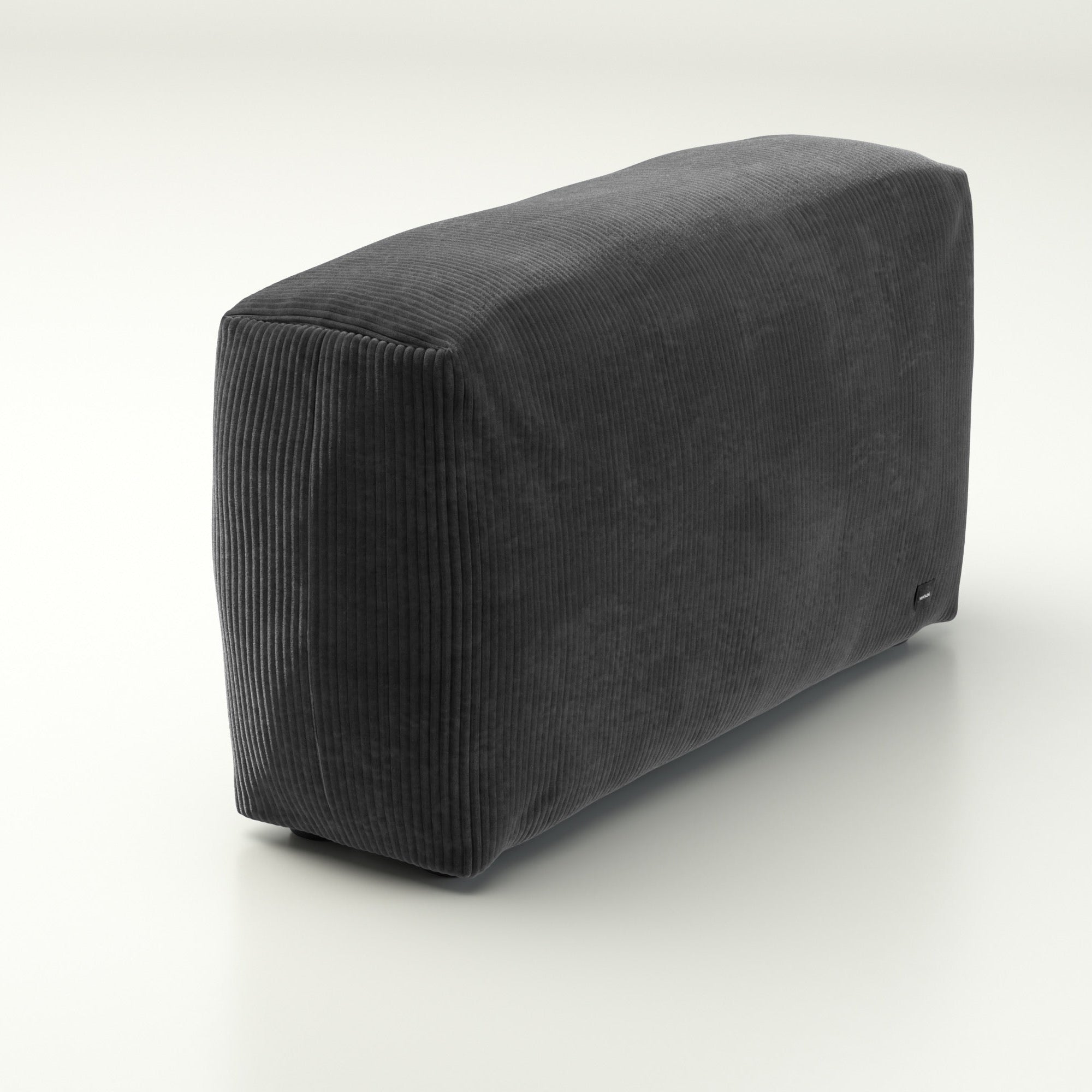 Seitenteil Vetsak Large 105x31 cm in Cord Dark Grey – stilvoller Sofazusatz in Anthrazit