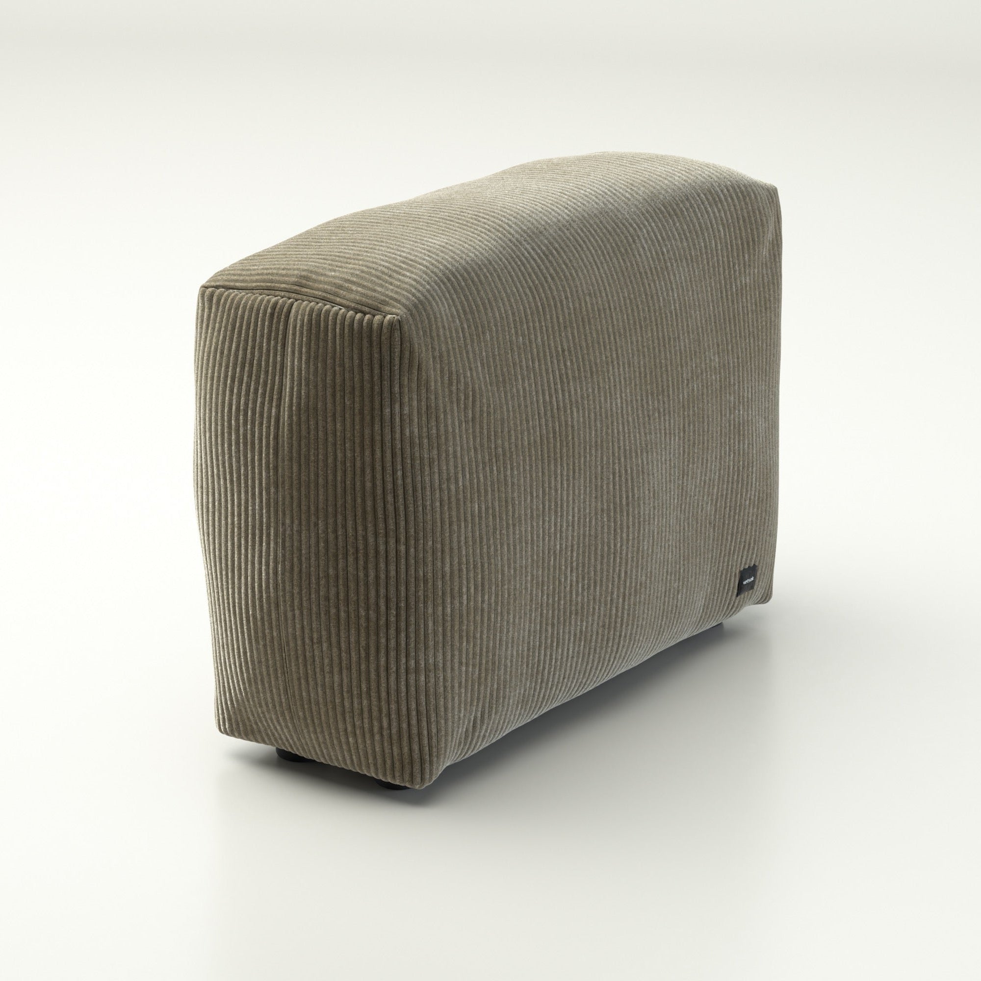 Vetsak Seitenteil Medium 84x31 cm in Cord Velour Khaki – Naturton für dein Sofa
