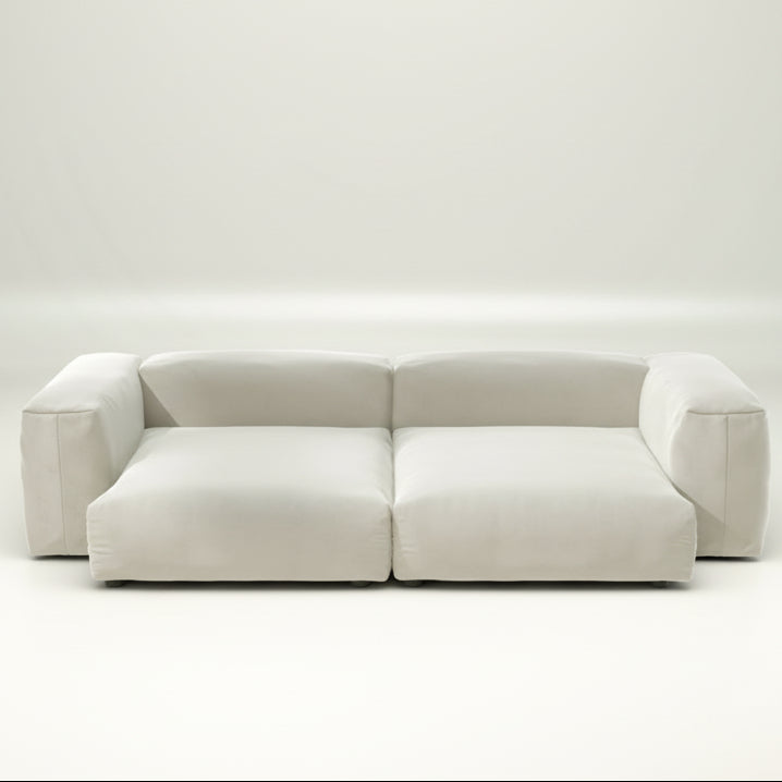 Großes Lounge-Sofa SET 02 in XL mit Suave-Stoff in Clay – stilvoller Komfort für großzügige Wohnbereiche