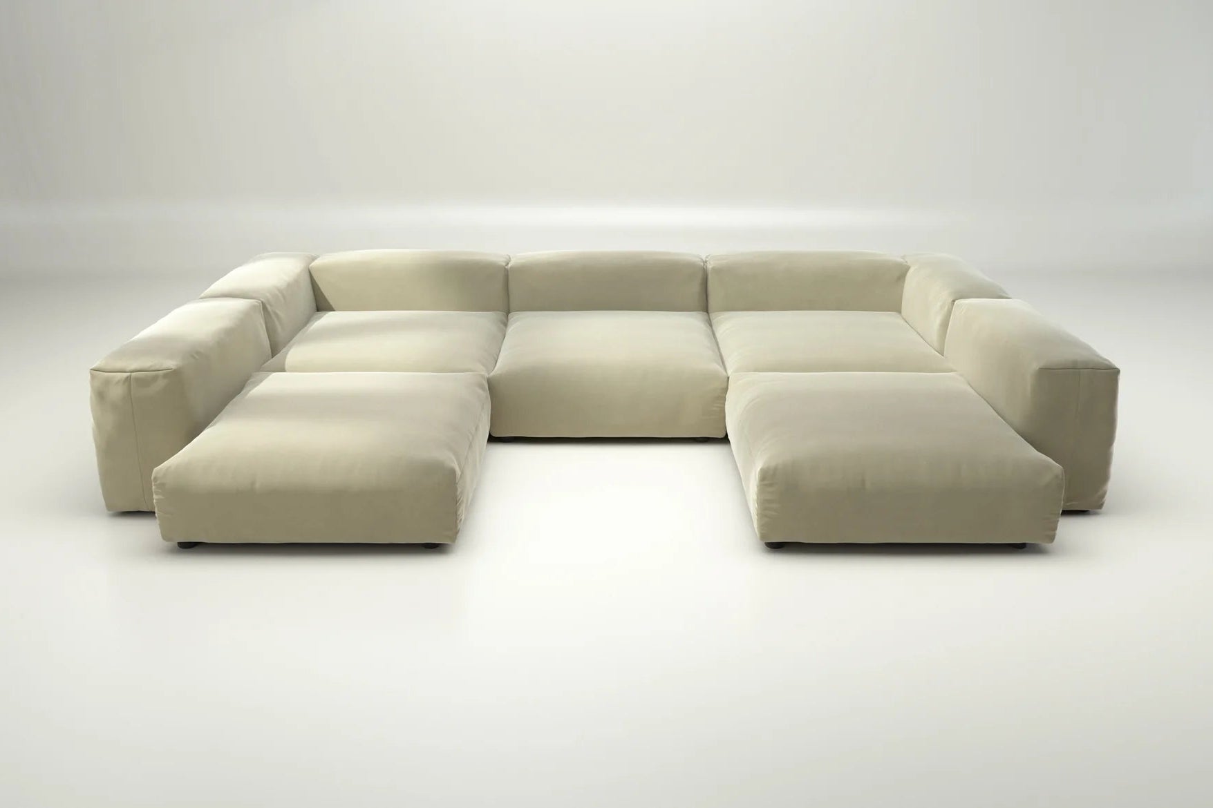 Vetsak Sofa Set 06 mit Suave Clay – ohne Kissen, erdinspirierter Ton für warme, ruhige Wohnräume