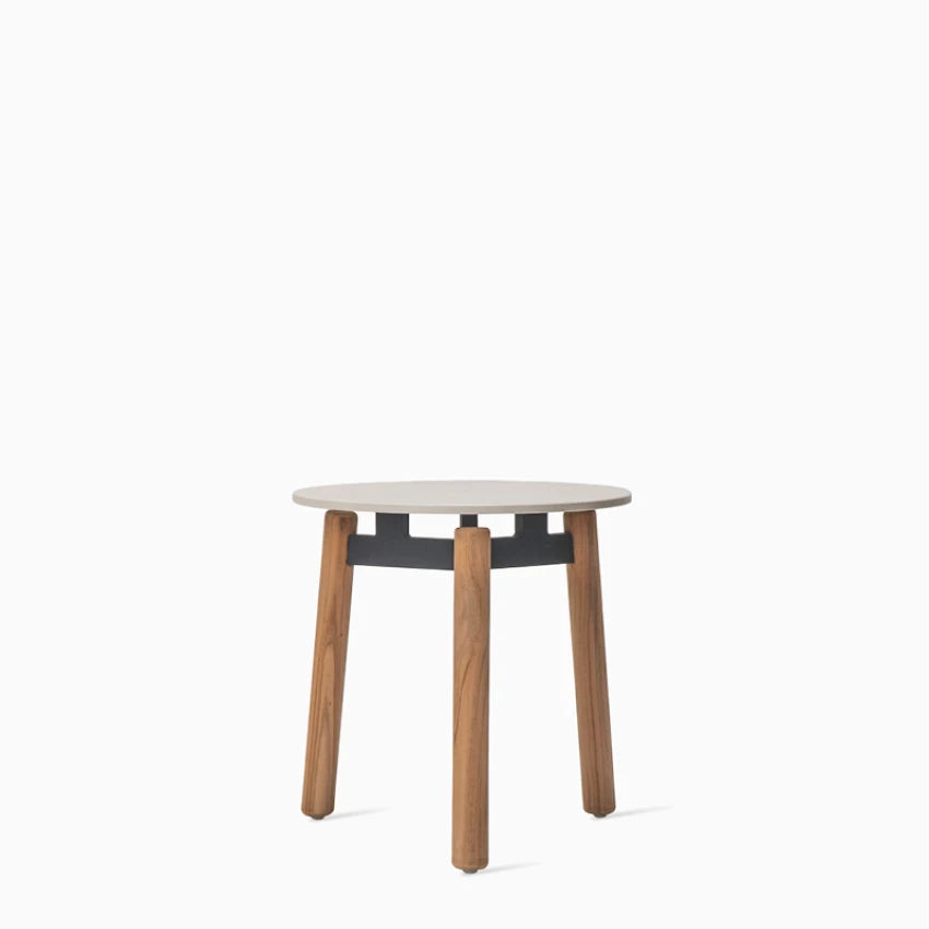 Vincent Sheppard LENTO Beistelltisch aus Teakholz mit Keramikplatte in Portland