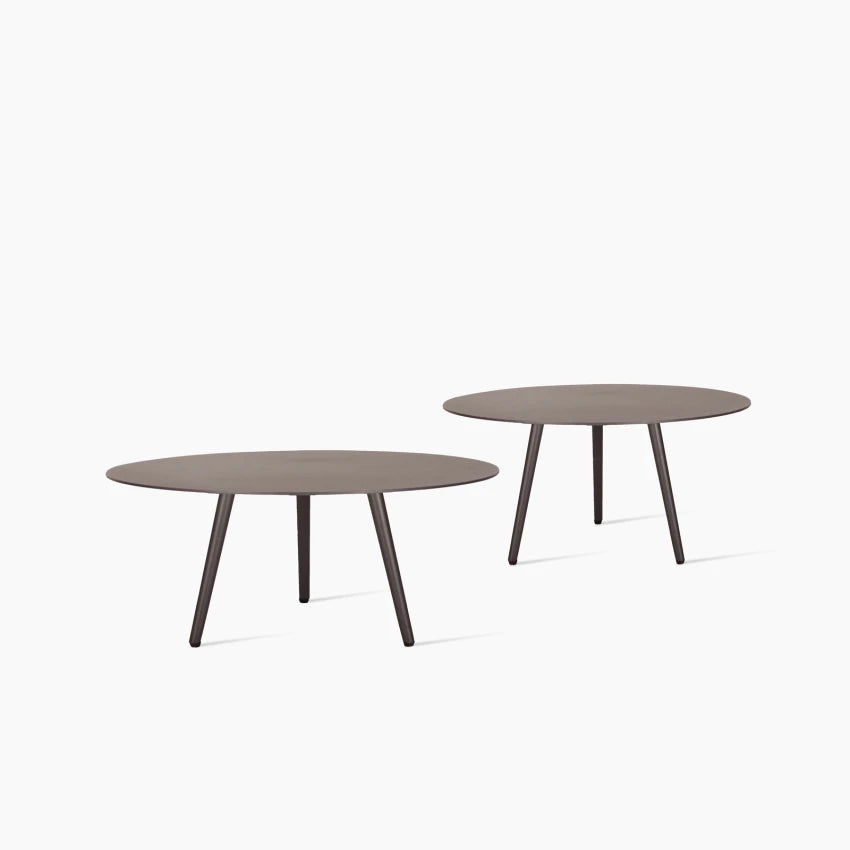 Vincent Sheppard LEO Couchtisch rund aus Aluminium in Lava