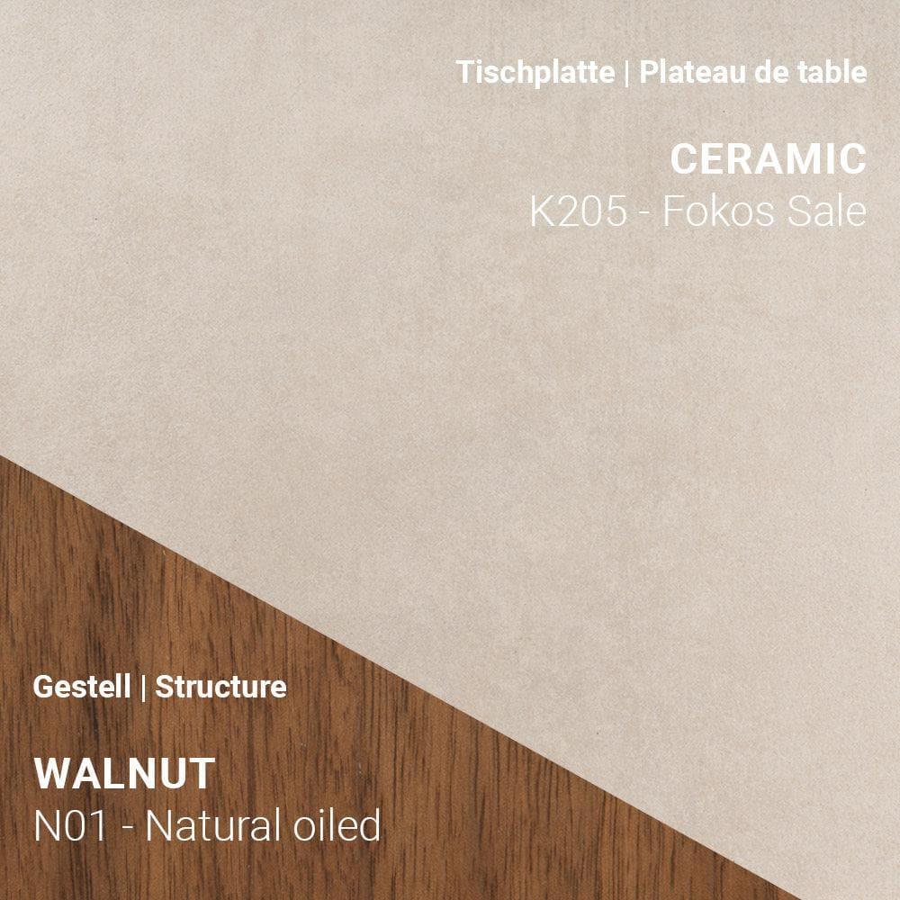 Esstisch TERRA T0500 - Keramik & Nussbaum | Mobitec | Homestorys