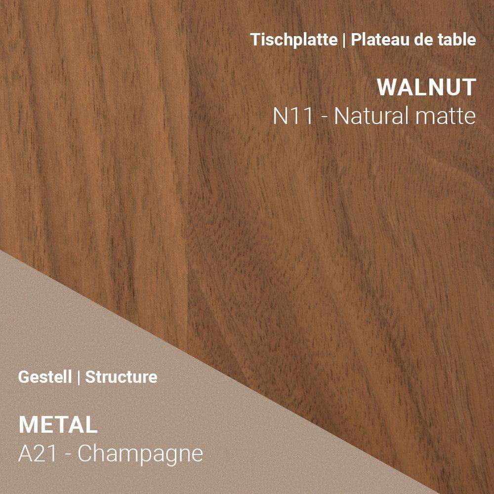 Esstisch FLOAT T0100 - Nussbaum | Mobitec | Homestorys