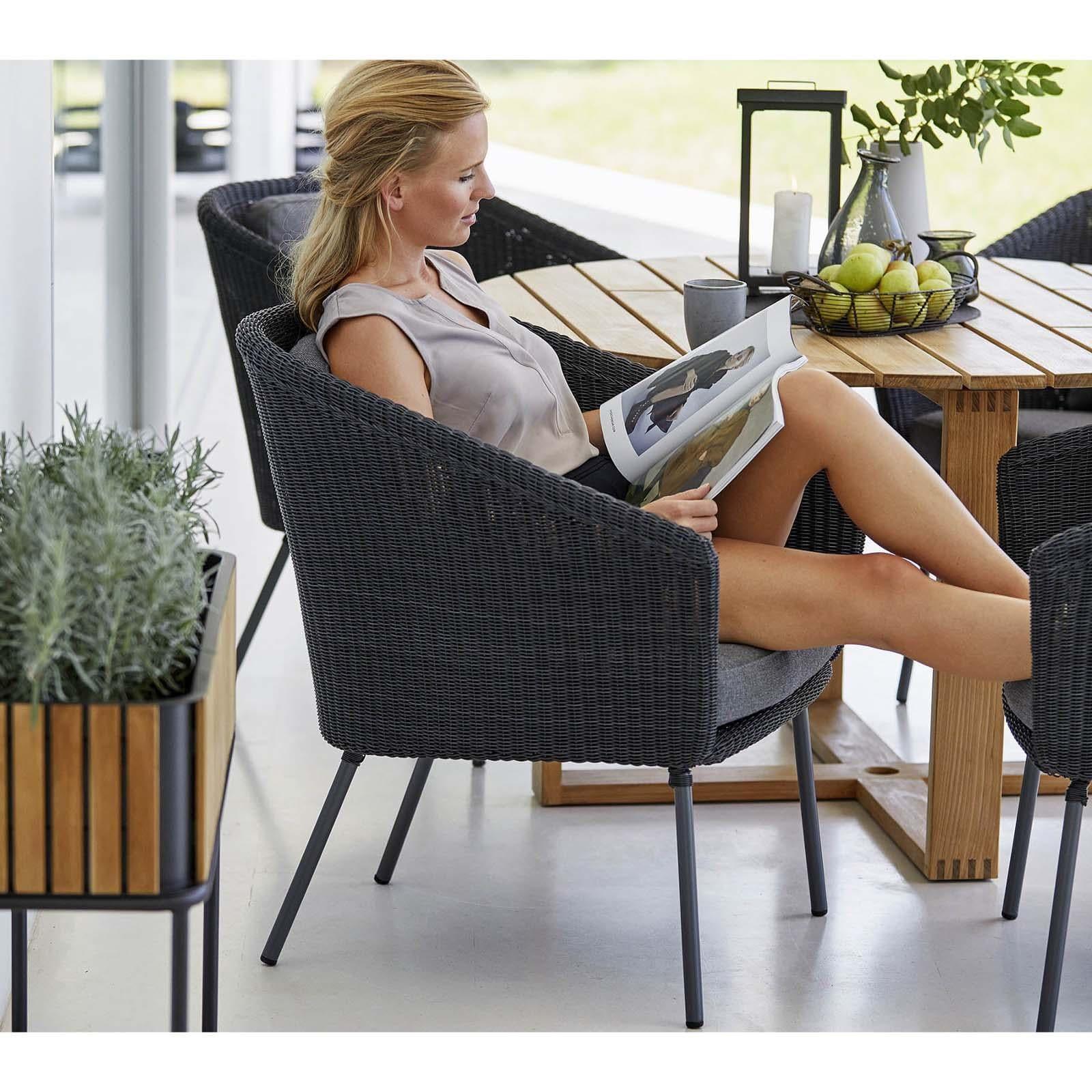 Cane-line MEGA Stuhl mit Kissen-Set - Original Homestories
