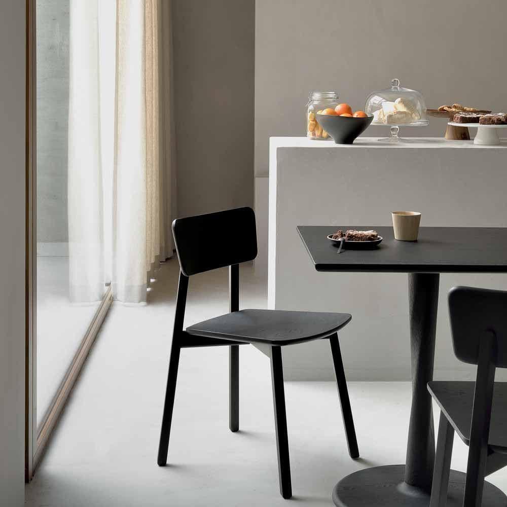 Stuhl CASALE Eiche schwarz | Ethnicraft | Homestorys