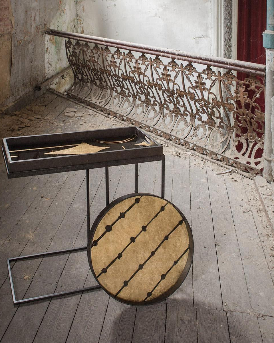 Tablett GILDED LAYERS BROWN DOTS - Ø48 | Ethnicraft | Homestorys