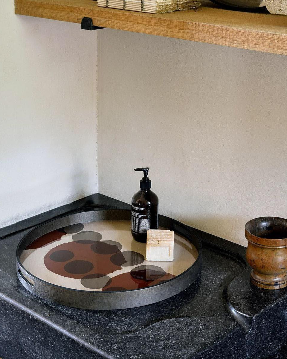 Tablett TRANSLUCENT SILHOUETTES PINOT Layered Dots - Ø48 | Ethnicraft | Homestorys