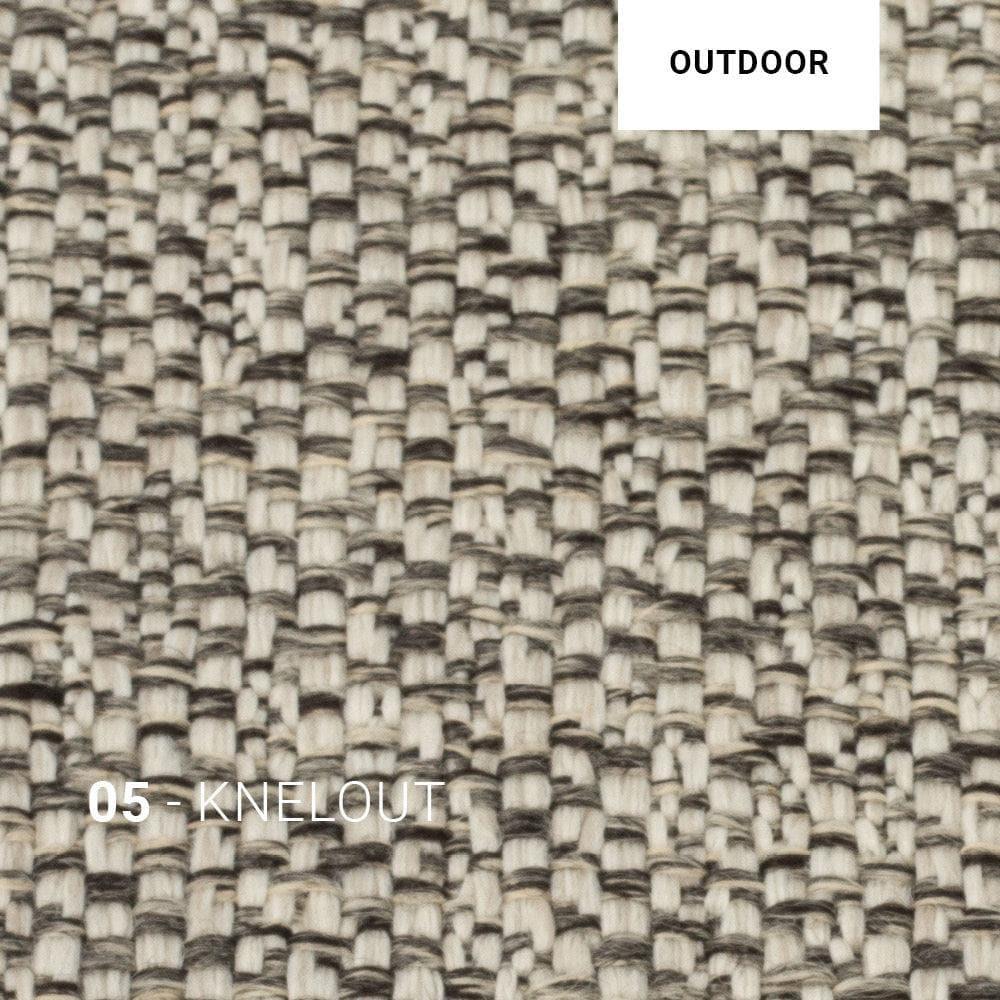 Gommaire Gartensofa-Mittelteil mit dunkelgrauem Kissen in KNELOUT 05 – markanter Look für moderne Outdoor-Bereiche