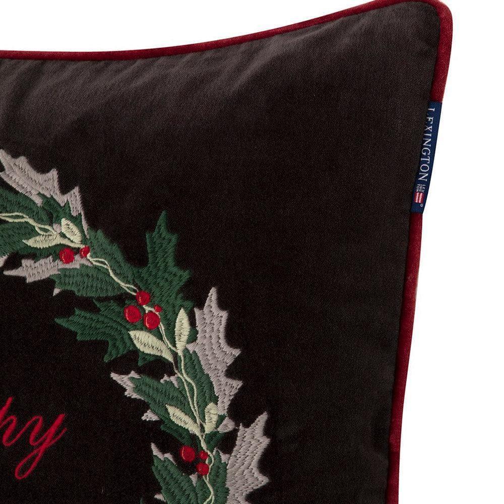 Lexington HOLIDAYS Holly Wrath Coton Samt - Kissenbezug - Original Homestories