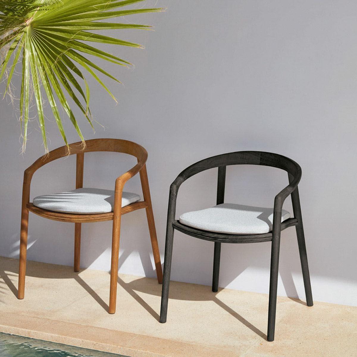 Armlehnstuhl SOLID - Teak Nero | Manutti | Homestorys