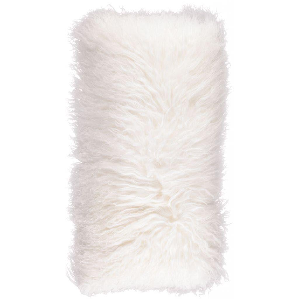 Natural Collection Langhaar Lammfell Kissen vom Tibetlamm - 28x56 cm - Original Homestories