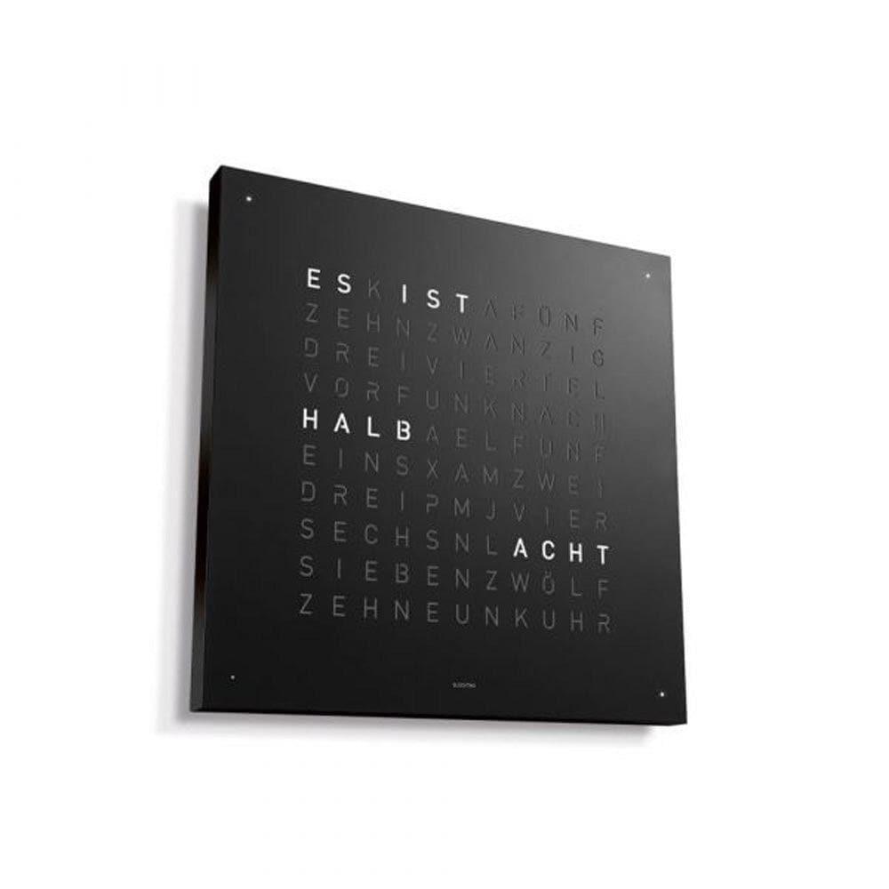 Wanduhr EARTH 45 Steel Series - Black Pepper | Qlocktwo | Homestorys