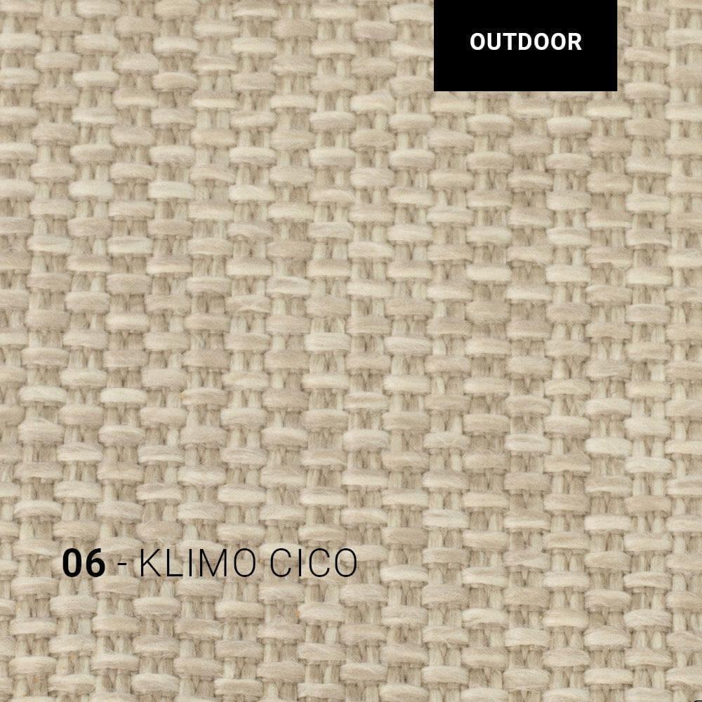 Stoff 06 Klimo CICO von Gommaire – feiner Outdoorstoff in Beige für den Pouf SQUARE, wetterfest und stilvoll für moderne Gartengestaltung