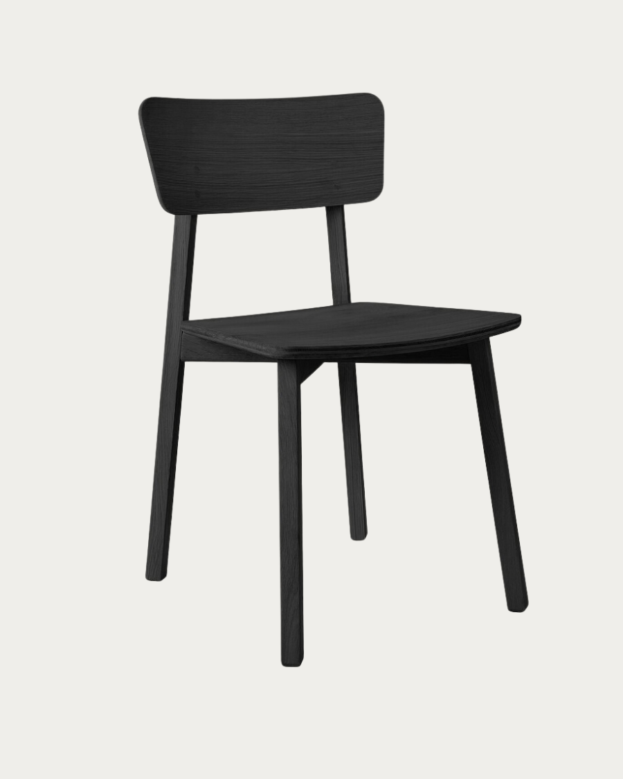 Stuhl CASALE Eiche schwarz