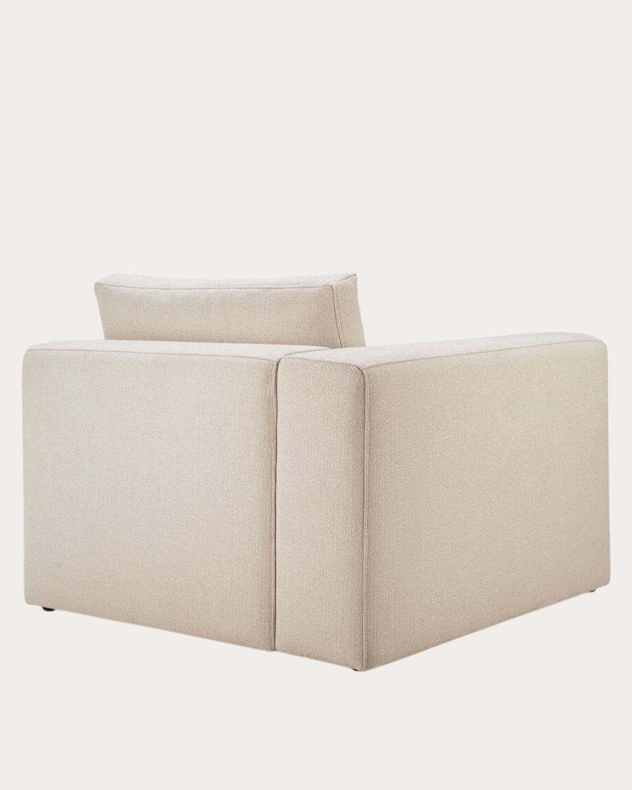 Canapé 1 place MELLOW avec bras en R