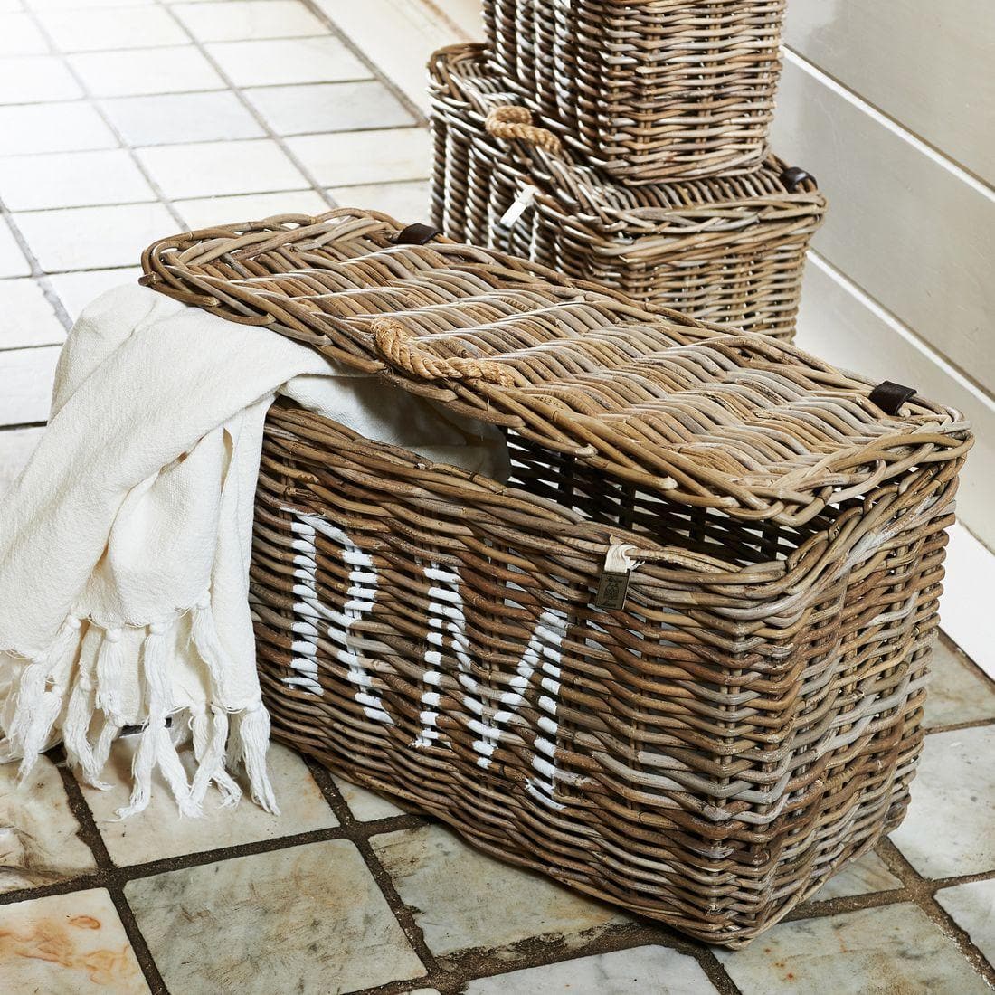 Korb RUSTIC RATTAN CLASSIC 3er-set _ Rivièra Maison _SKU 313050