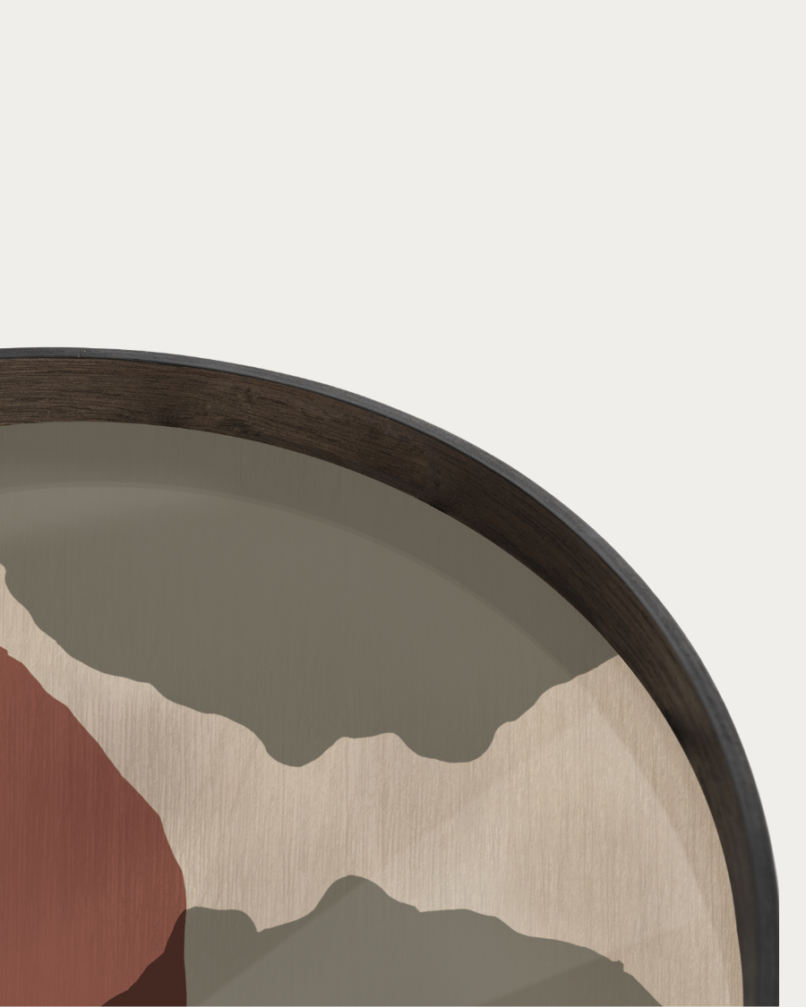 Plateau TRANSLUCENT SILHOUETTES Overlapping Dots - Ø61