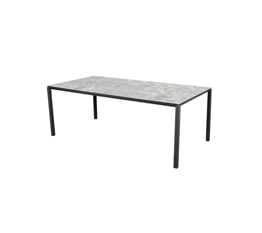 Dining table PURE lava grey 200x100