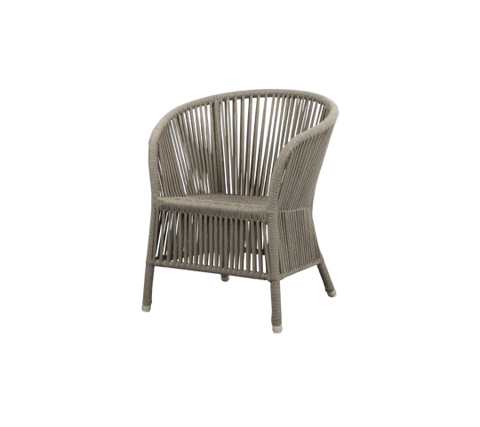 Fauteuil de jardin DERBY avec coussin d'assise et de dossier