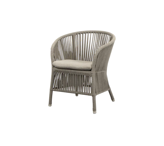 DERBY garden armchair with seat and back cushion