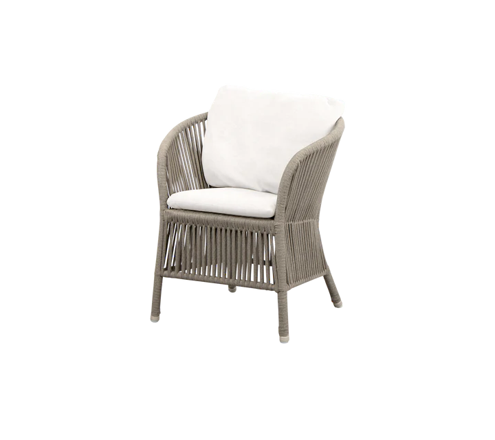 DERBY garden armchair with seat and back cushions