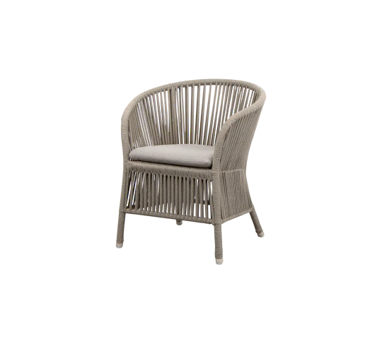 DERBY garden armchair with seat and back cushion