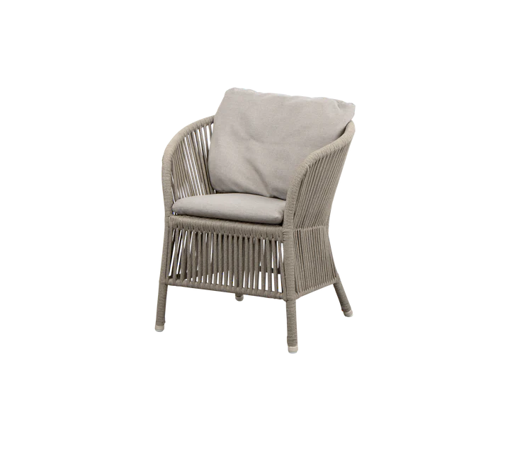 DERBY garden armchair with seat and back cushions