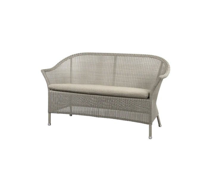 Gartensofa LANSING Taupe 2 Sitzer