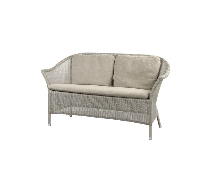 Gartensofa LANSING Taupe 2 Sitzer