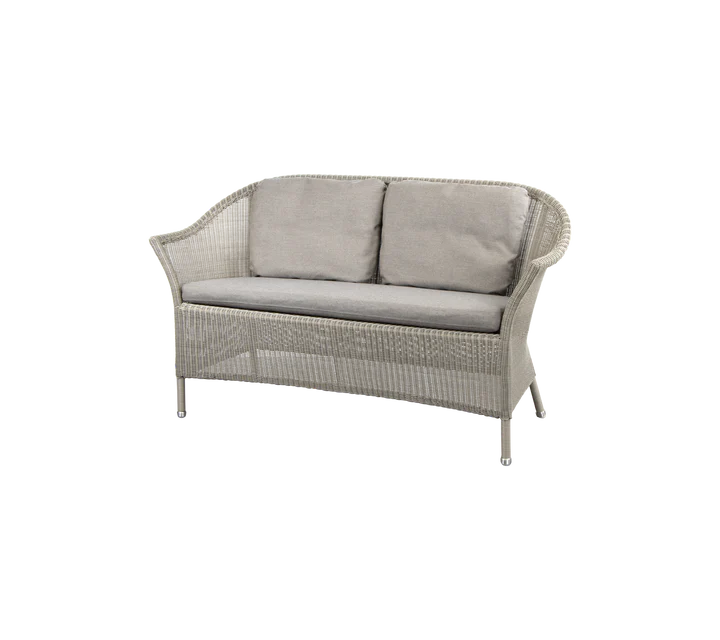 Gartensofa LANSING Taupe 2 Sitzer