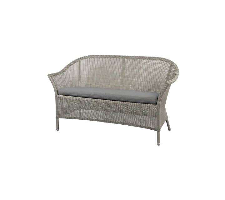 Gartensofa LANSING Taupe 2 Sitzer